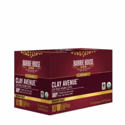 Barrie House Organic Coffee Fair Trade Clay Ave Coffee Pods