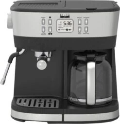Bella Pro Series – Combo 19-Bar Espresso And 10-Cup Drip Coffee Maker – Stainless Steel
