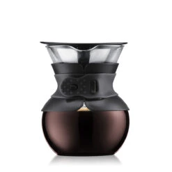 Bodum POUROVER Coffee Maker With Permanent Filter, 0.5 L, 17 Oz Black
