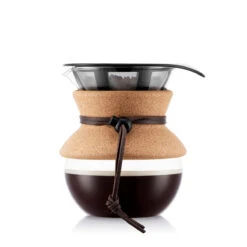 Bodum POUROVER Coffee Maker With Permanent Filter, 0.5 L, 17 Oz Cork