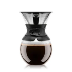 Bodum POUROVER Coffee Maker With Permanent Filter, 1.0 L, 34 Oz Black