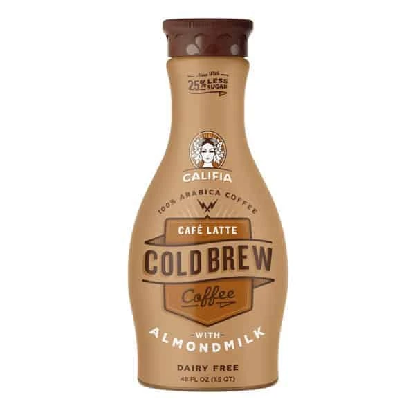 Califia Farms Cafe Latte Cold Brew Almond Milk 96 Oz 1 Califia Farms Cafe Latte Cold Brew Almond Milk 96 Oz