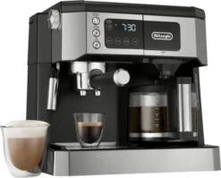 De’Longhi – Digital All-in-One Combination Coffee And Espresso Machine – Black And Stainless Steel