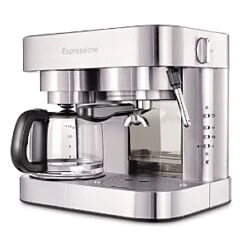 Dualit Espressione Stainless Steel Combination Espresso Machine & 10 Cup Drip Coffee Maker