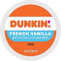 Dunkin’ French Vanilla Coffee 66 Count (3 Boxes Of 22) K-Cup® Box – Kosher Single Serve Pods