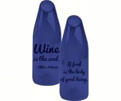 EG8GCH009 By The Bottle Large Glass Cork Carafe Wine Is The Soul