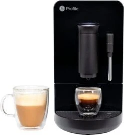 GE Profile – Automatic Espresso Machine With 20 Bars Of Pressure, Milk Frother, And Built-In Wi-Fi – Black