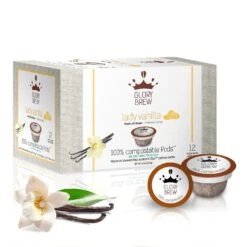 Glorybrew Keurig Compatible – BPI Certified Compostable – Lady Vanilla (12ct)