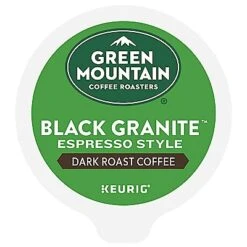 Green Mountain Coffee Black Granite Coffee K-Cup® Box 12 Ct – Kosher Single Serve Pods