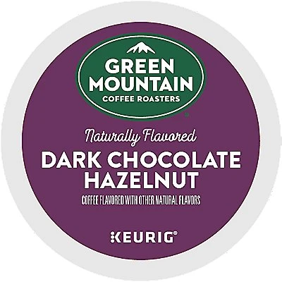 Green Mountain Coffee Dark Chocolate Hazelnut Coffee K-Cup® Box 24 Ct – Kosher Single Serve Pods 1 Green Mountain Coffee Dark Chocolate Hazelnut Coffee K-Cup® Box 24 Ct – Kosher Single Serve Pods