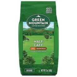 Green Mountain Coffee Half-Caff Coffee 12 Oz Ground – Kosher Coffee