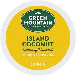 Green Mountain Coffee Island Coconut K-Cup® Box 12 Ct – Kosher Single Serve Pods