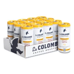 La Colombe® Cold Brew Draft Latte, Caramel, 9 Oz Can, 12/Carton