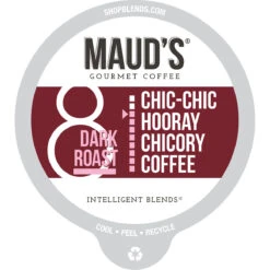 Maud’s Chicory Dark Roast Coffee Pods – 18ct
