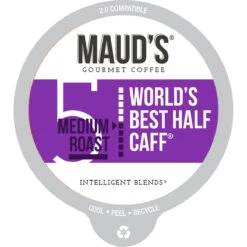 Maud’s Half Caff Medium Roast Coffee Pods (World’s Best Half Caff)