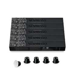 Nespresso Capsules OriginalLine, Ristretto, Dark Roast Espresso Coffee, 50-Count Espresso Pods