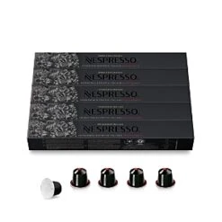 Nespresso Capsules OriginalLine, Ristretto Decaffeinato, Dark Roast Espresso Coffee, 50-Count Espresso Pods