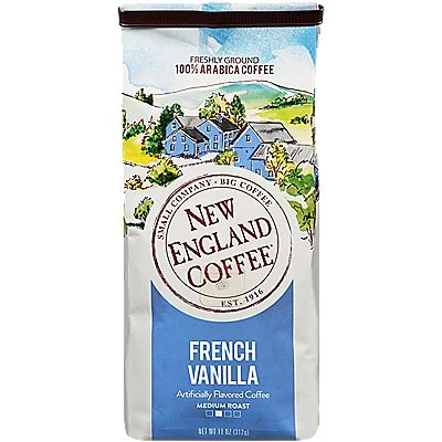 New England Coffee French Vanilla Coffee 11 Oz Ground – Kosher Coffee 1 New England Coffee French Vanilla Coffee 11 Oz Ground – Kosher Coffee