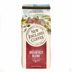 New England Coffee Ground Breakfast Blend Coffee, Medium, 24 Oz,