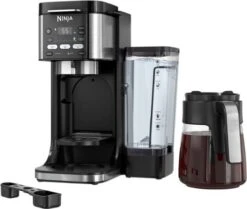Ninja DualBrew Hot & Iced Coffee Maker, Single-Serve, Compatible With K-Cups & 12-Cup Drip Coffee Maker – Black/Stainless Steel