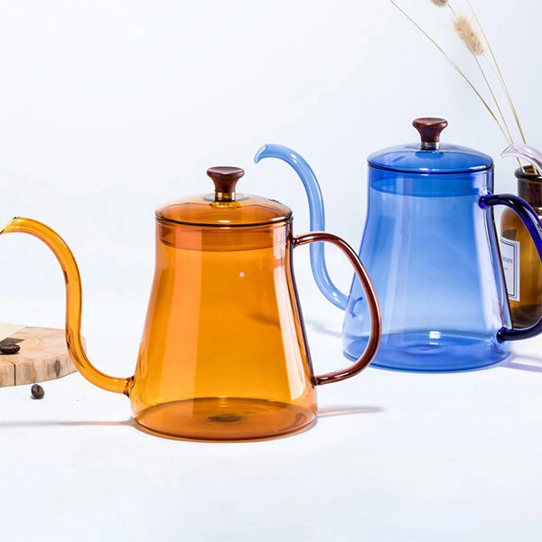 Pour Over Coffee Kettle – Glass Tea Pot – 5 Colors Available 1 Pour Over Coffee Kettle – Glass Tea Pot – 5 Colors Available
