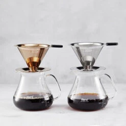 Pour Over Coffee Set – Glass – Stainless Steel