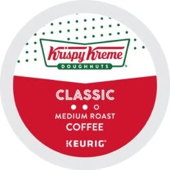 Krispy Kreme Doughnuts Coffee Classic Coffee K-Cup® Box 24 Ct – Kosher Single Serve Pods