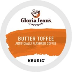 Gloria Jean’s Butter Toffee Coffee K-Cup® Box 24 Ct – Kosher Single Serve Pods
