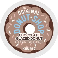 The Original Donut Shop Chocolate Glazed Donut Coffee K-Cup® Box 12 Ct – Kosher Single Serve Pods