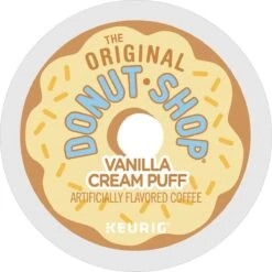 The Original Donut Shop Vanilla Cream Puff Coffee K-Cup® Box 24 Ct – Kosher Single Serve Pods