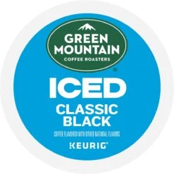 Green Mountain Coffee Iced Classic Black Coffee K-Cup® Box 12 Ct – Kosher Single Serve Pods