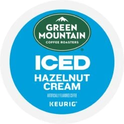 Green Mountain Coffee Iced Hazelnut Cream Coffee K-Cup® Box 12 Ct – Kosher Single Serve Pods
