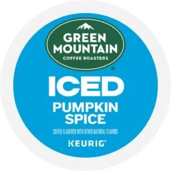 Green Mountain Coffee Iced Pumpkin Spice Coffee K-Cup® Box 10 Ct – Kosher Single Serve Pods