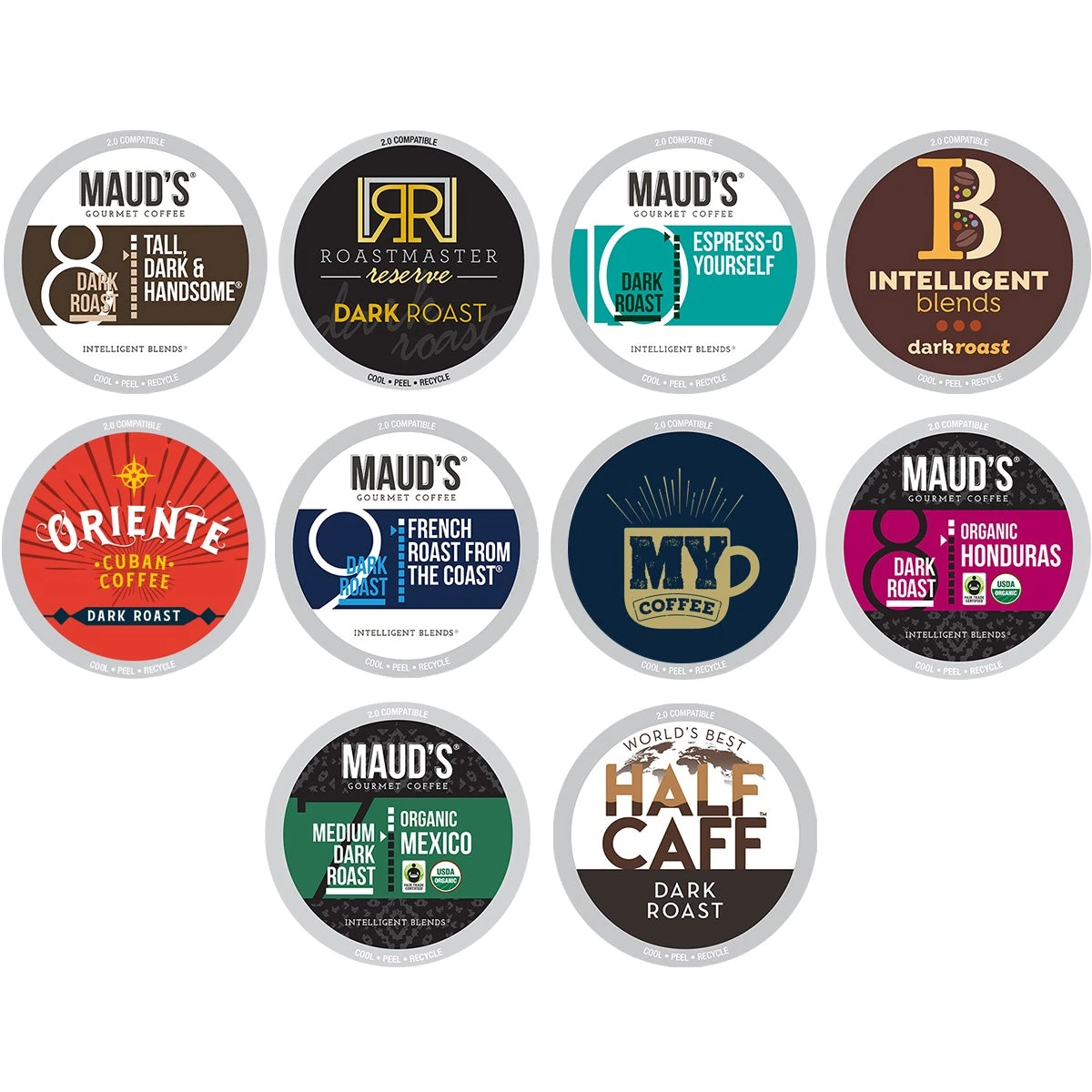 Bold Roast Coffee Pods Variety Pack (10 Blends) – 50ct 1 Bold Roast Coffee Pods Variety Pack (10 Blends) – 50ct