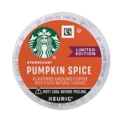 SBK12412028CT Starbucks Pumpkin Spice Coffee – K-cups – 22 Per Box – 4 Box Per Case