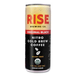 RISE Brewing Co.® Nitro Cold Brew Latte, Original Black, 7 Oz