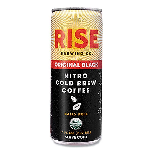 RISE Brewing Co.® Nitro Cold Brew Latte, Original Black, 7 Oz 1 RISE Brewing Co.® Nitro Cold Brew Latte, Original Black, 7 Oz