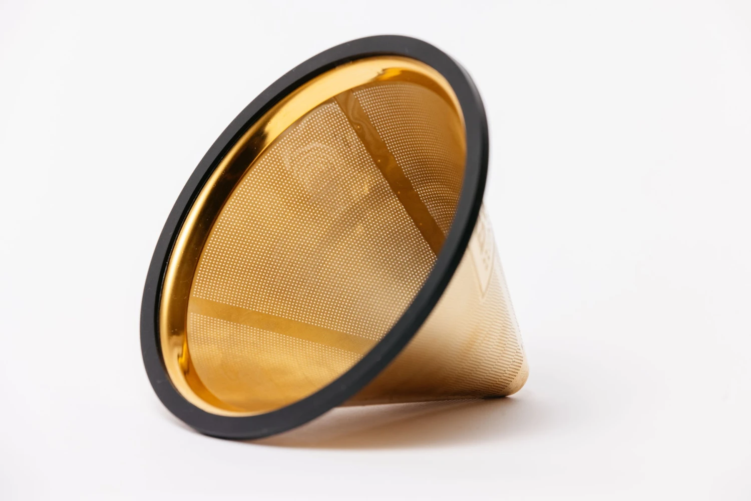 Reusable Pour Over Filter For Chemex And Hario V60 (Gold) 1 Reusable Pour Over Filter For Chemex And Hario V60 (Gold)