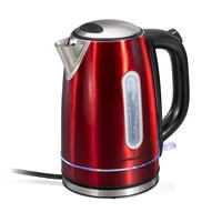 Stainless Steel Electric Kettle With LED Light Ring, Red (41060)
