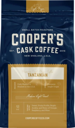 Tanzania Peaberry Medium Light Roast Coffee