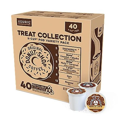 The Original Donut Shop Treat Collection Variety Pack K-Cup® Box 40 Ct 1 The Original Donut Shop Treat Collection Variety Pack K-Cup® Box 40 Ct