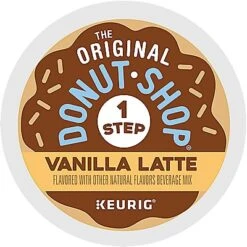 The Original Donut Shop Vanilla Latte K-Cup® Box 10 Ct Coffee – Kosher Single Serve Pods