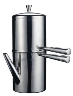 V135-3 Neapolitan Coffee Maker Stainless Steel, Silver – Cup Of 3