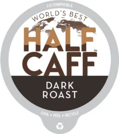 World’s Best Half Caff™ Dark Roast Coffee Pods (100ct)