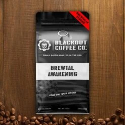 Blackout Coffee Brewtal Awakening Whole Bean Dark Roast Coffee 12oz