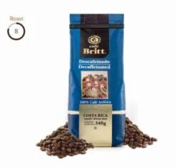 Cafe Britt Decaf Costa Rican Dark Roast Coffee 12oz