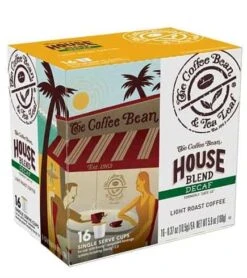 Coffee Bean And Tea Leaf Decaf House Blend Light Roast Single Serve Cups 16ct