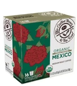 Coffee Bean And Tea Leaf Organic Mexico Blend Medium Roast Single Serve Cups 16ct