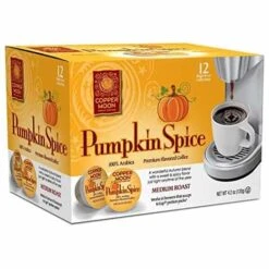 Copper Moon Pumpkin Spice Medium Roast Single Cups Aroma Cups 12ct