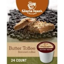 Gloria Jean’s Butter Toffee Medium Roast K Cups® 96t